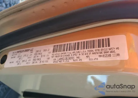 2011 Jeep Wrangler Sahara z USA, uszkodzony, nr VIN 1J4AA5D13BL563721